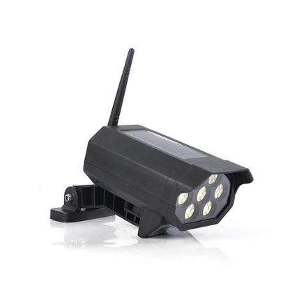 LED Lažna sigurnosna kamera sa senzorom i sa solarnim panelom LED/5W/5,5V 800 mAh IP65 + daljinski upravljač