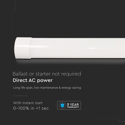 LED Linearna svjetiljka LED/10W/230V 6500K 30 cm bijela