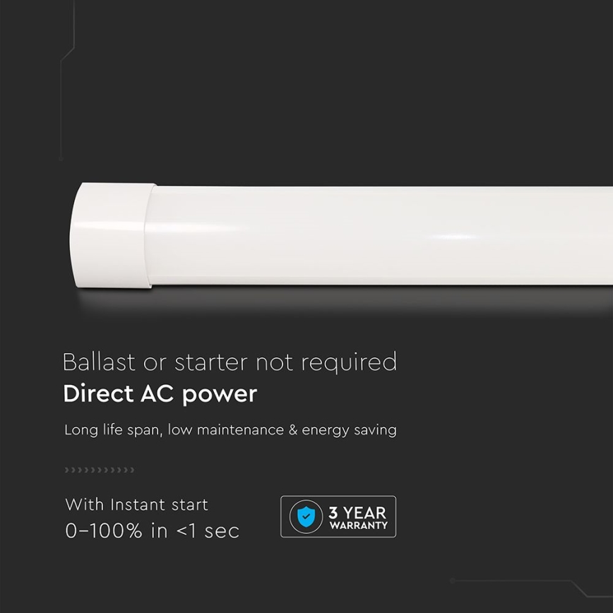 LED Linearna svjetiljka LED/10W/230V 6500K 30 cm bijela