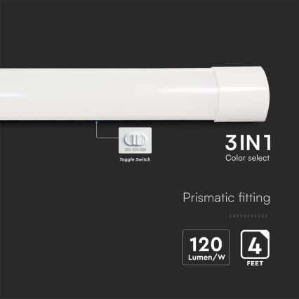 LED Linearna svjetiljka LED/40W/230V 3000/4000/6500K 116 cm