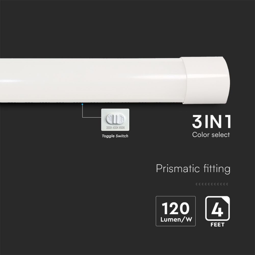 LED Linearna svjetiljka LED/40W/230V 3000/4000/6500K 116 cm