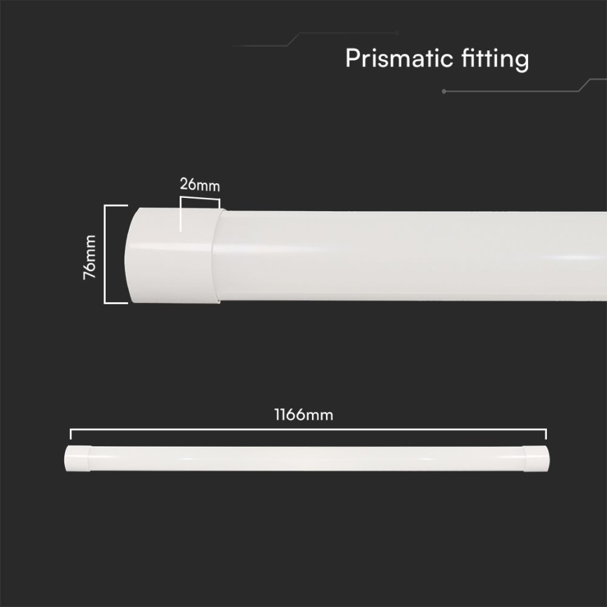 LED Linearna svjetiljka LED/40W/230V 3000/4000/6500K 116 cm
