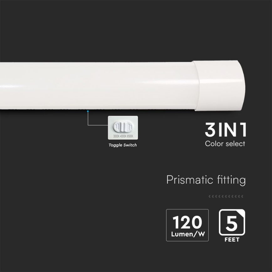 LED Linearna svjetiljka LED/50W/230V 3000/4000/6500K 146 cm