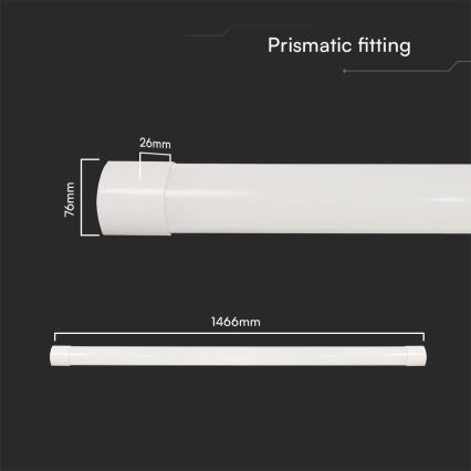 LED Linearna svjetiljka LED/50W/230V 3000/4000/6500K 146 cm