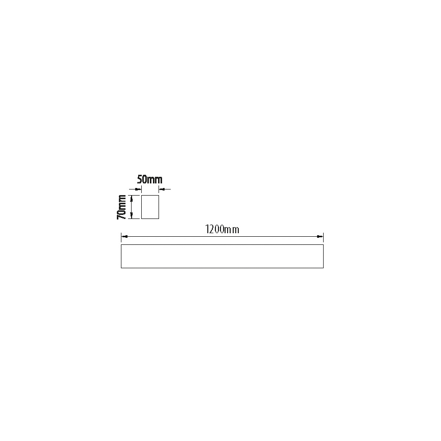 LED Linearna svjetiljka LINIK LED/40W/230V 4000K crna