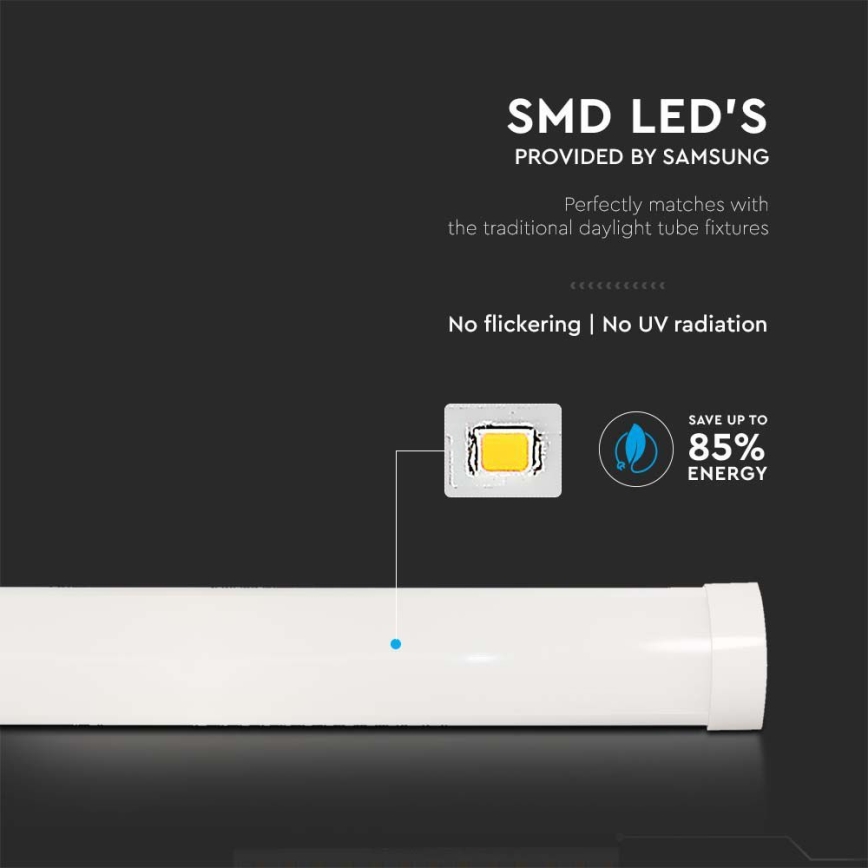 LED Linearna svjetiljka SAMSUNG CHIP LED/40W/230V 6500K 120 cm