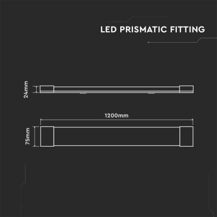 LED Linearna svjetiljka SAMSUNG CHIP LED/40W/230V 6500K 120 cm