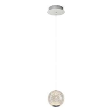 LED Luster CREMONA 1xLED/5W/230V 3000K matni krom
