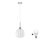 LED Luster HARMA 1xE27/60W/230V promjer 20 cm matni krom/bijela
