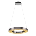 LED Luster JESI LED/35W/230V 3000K promjer 60 cm srebrna