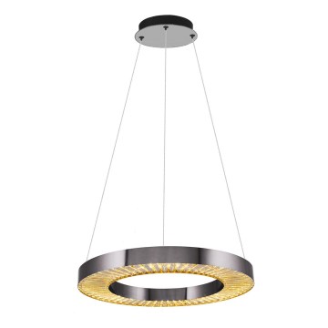 LED Luster JESI LED/35W/230V 3000K promjer 60 cm srebrna