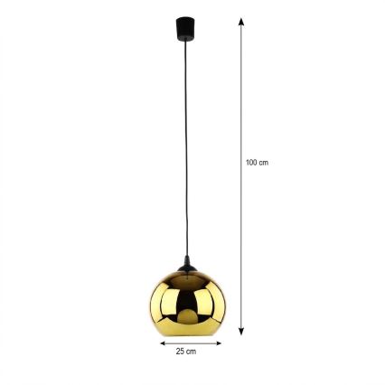 LED luster na kabelu CUBUS Ø 25 cm 1xE27/15W/230V