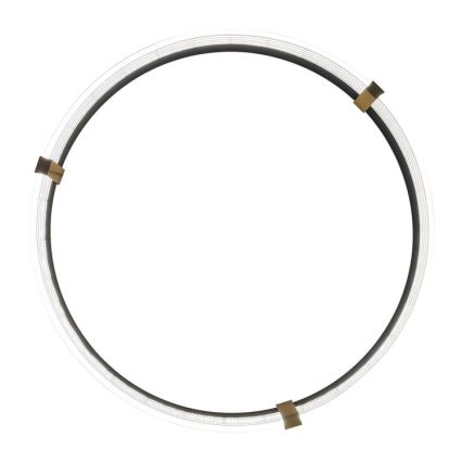 LED luster na kabelu TRIANGLE LED/40W/230V 3000/4000/6000K, promjer 60 cm, crne boje