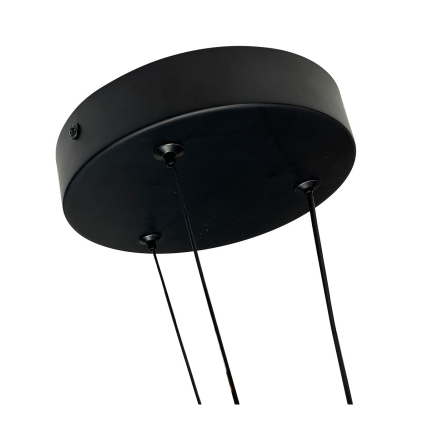 LED luster na kabelu TRIANGLE LED/40W/230V 3000/4000/6000K, promjer 60 cm, crne boje