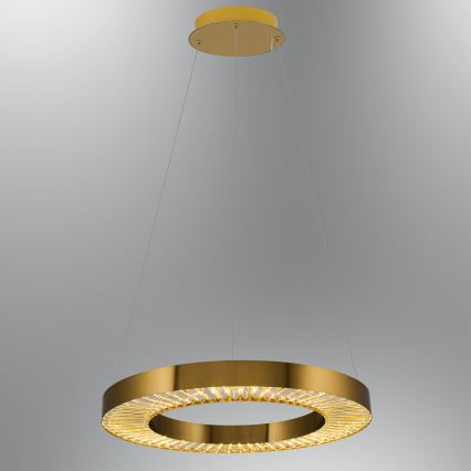 LED Luster na konopcu JESI LED/35W/230V 3000K Ø 60 cm brončani