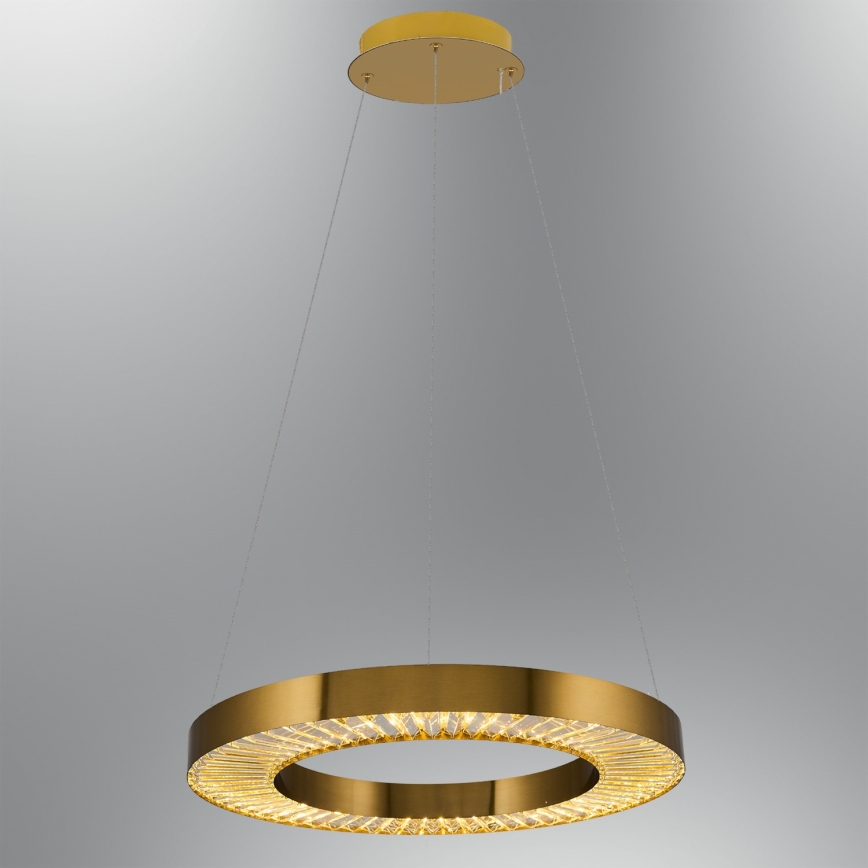LED Luster na konopcu JESI LED/35W/230V 3000K Ø 60 cm brončani