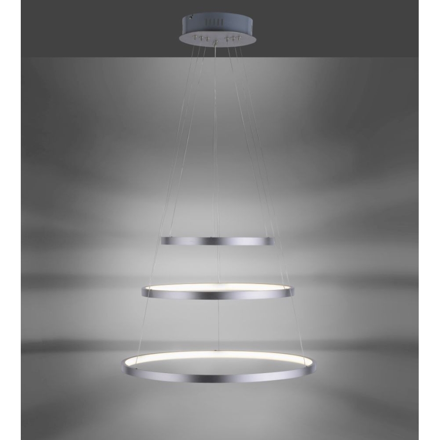 Leuchten Direkt 11526-55 - LED Luster na lancu za prigušivanje CIRCLE 1xLED/13,5W/230V + LED/19,5W + LED/24W