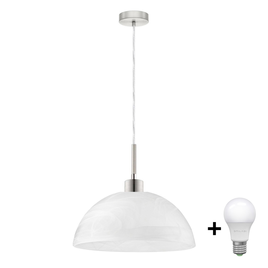 LED Luster na sajli 1xE27/60W/230V bijela
