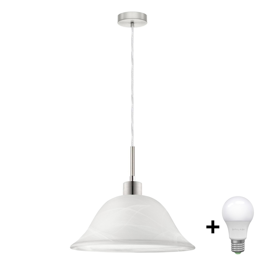 LED Luster na sajli 1xE27/60W/230V bijela