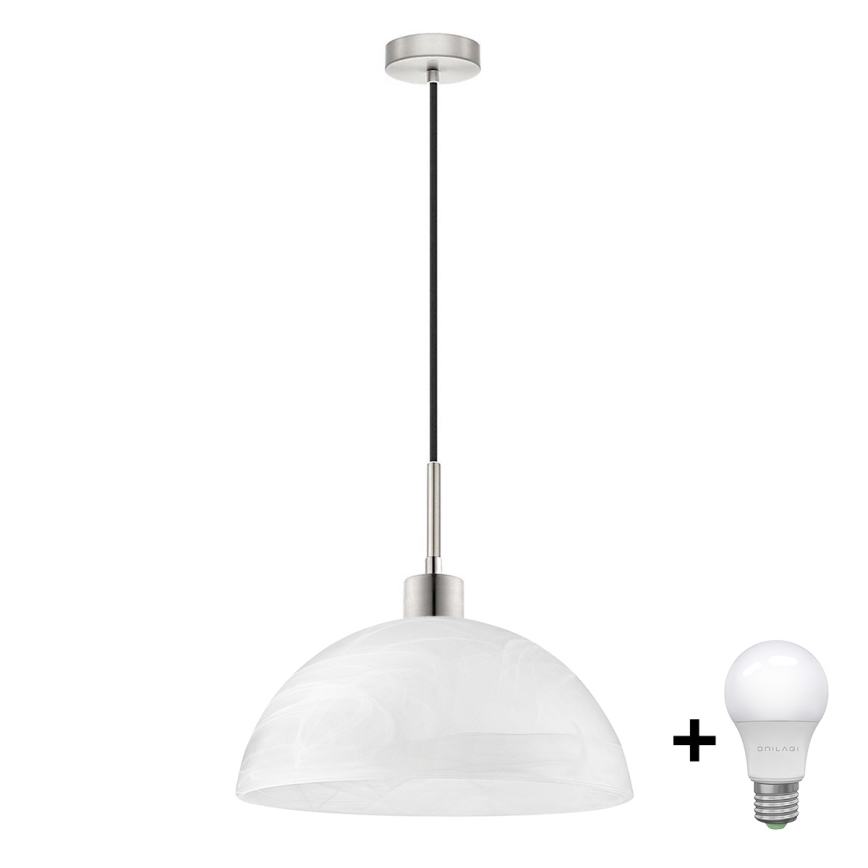 LED Luster na sajli 1xE27/60W/230V bijela