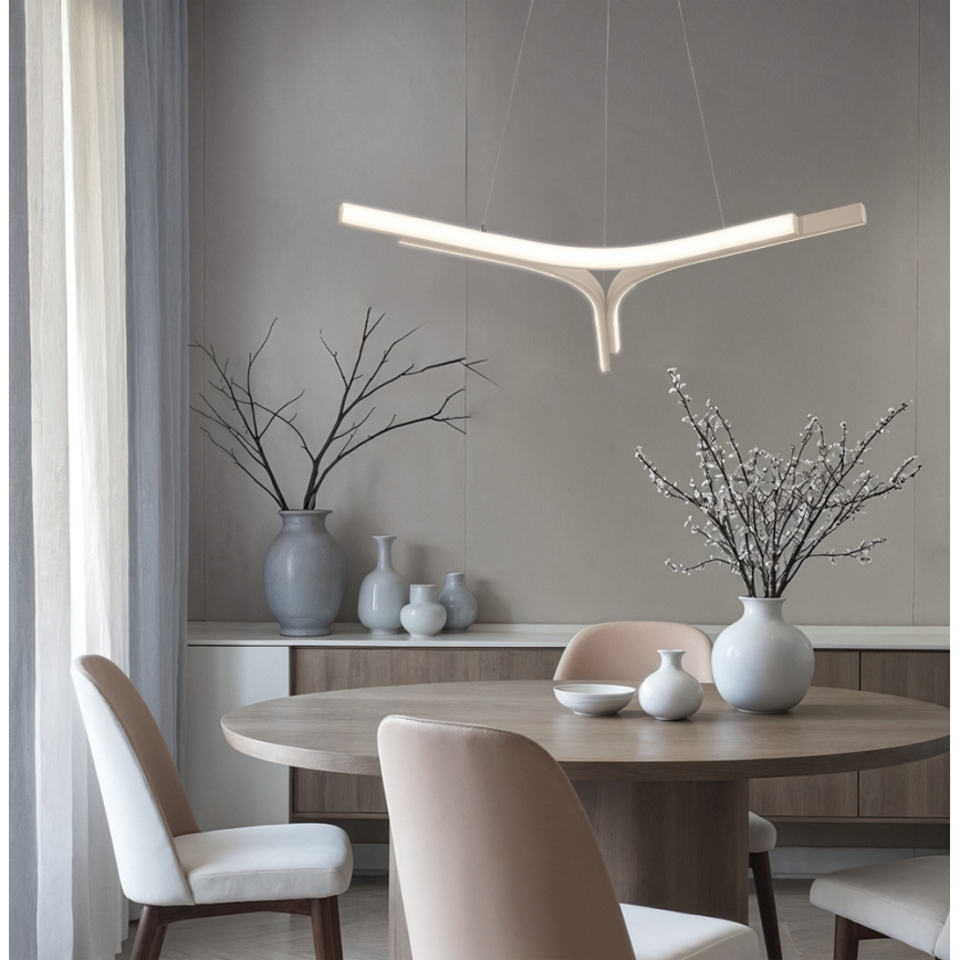 LED Luster na sajli ALTA LED/30W/230V srebrna