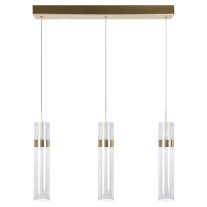 LED luster na sajli AMBIENTE 3xLED/6W/230V 3000/4000/6000K zlatni