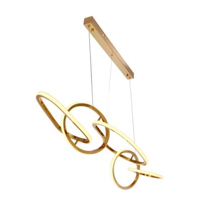 LED luster na sajli ANNELI LED/45W/230V 125 cm zlatni