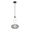 LED Luster na sajli ARAME LED/15W/230V pr. 22 cm crna