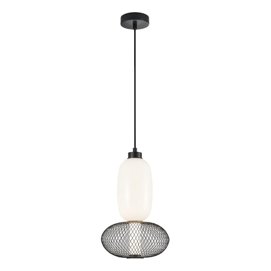 LED Luster na sajli ARAME LED/15W/230V pr. 22 cm crna