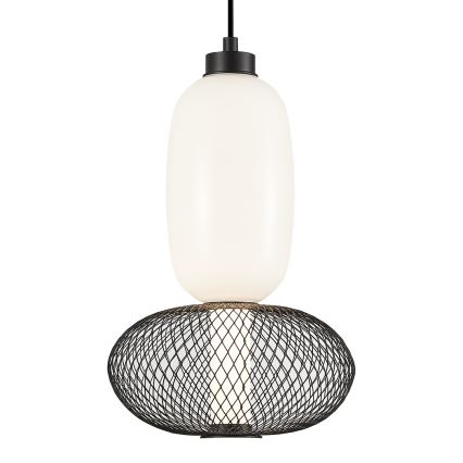 LED Luster na sajli ARAME LED/15W/230V pr. 22 cm crna