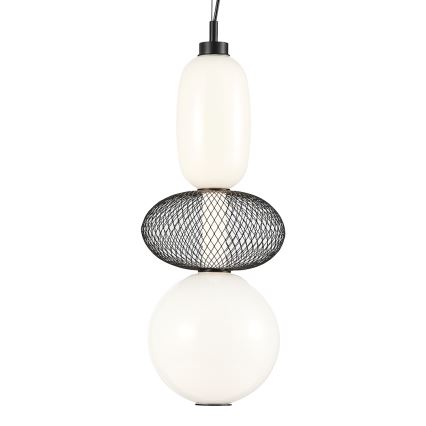 LED Luster na sajli ARAME LED/23W/230V pr. 22 cm crna