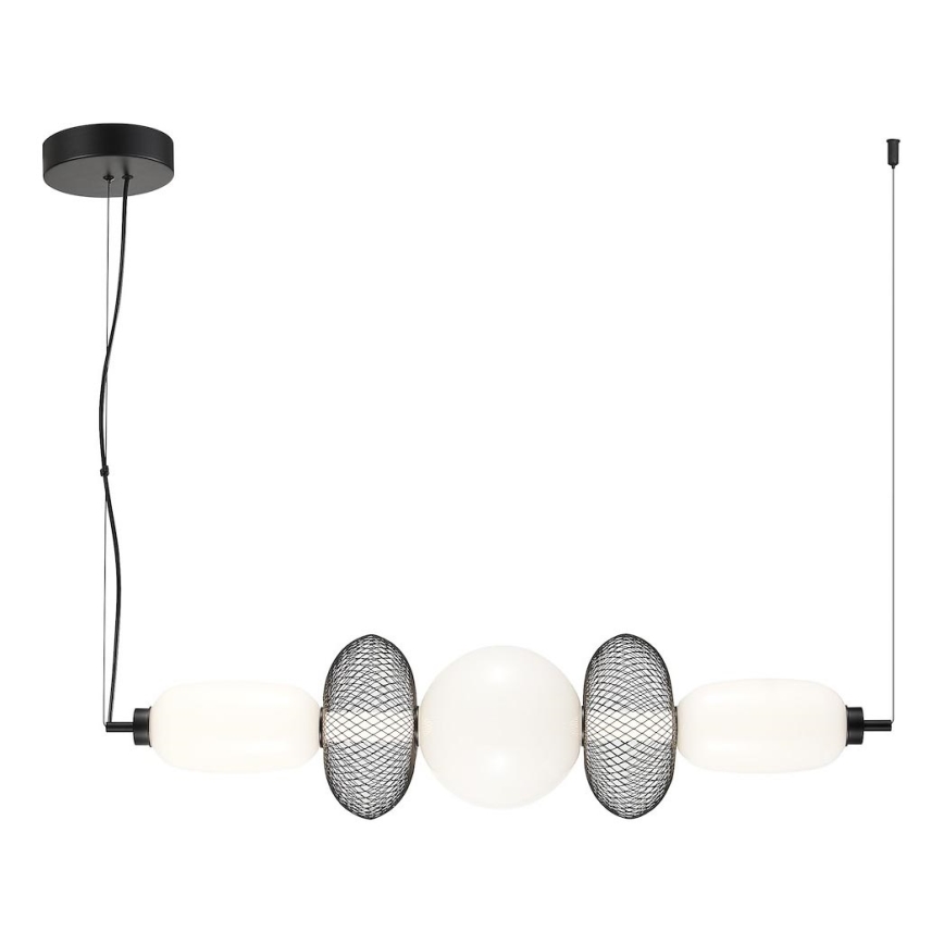 LED Luster na sajli ARAME LED/32W/230V crna