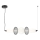 LED Luster na sajli ARAME LED/32W/230V crna
