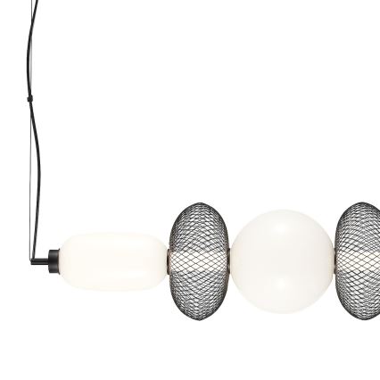 LED Luster na sajli ARAME LED/32W/230V crna