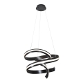 LED luster na sajli AREZIA LED/62W/230V crna