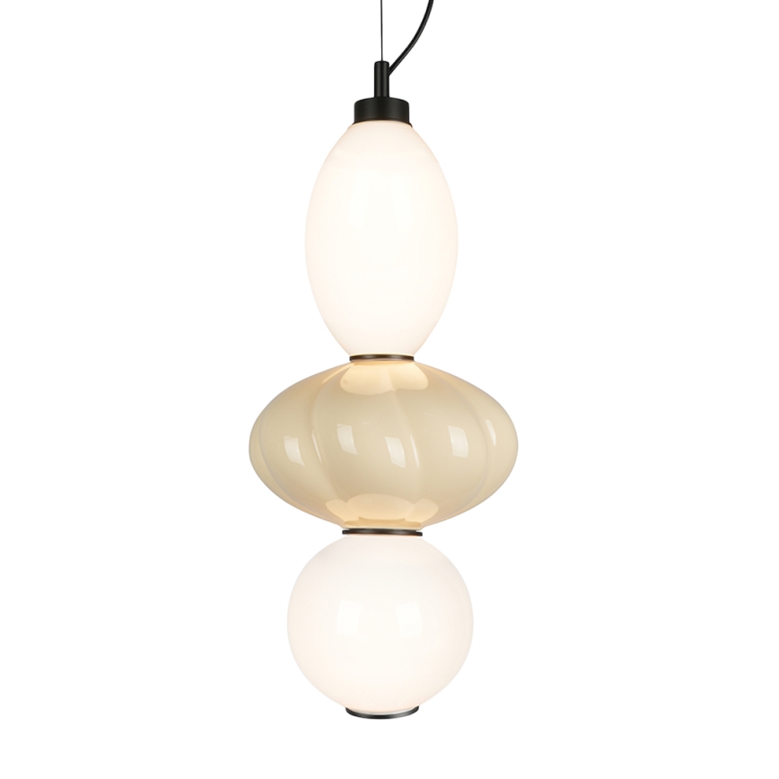 LED Luster na sajli ASCOLI LED/18W/230V pr. 20 cm bež