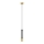 LED Luster na sajli BARS 1xGU10/4,8W/230V crna/zlatna