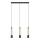 LED Luster na sajli BARS 3xGU10/4,8W/230V zlatna/crna