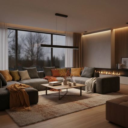 LED luster na sajli BERNADETTA LED/20W/230V 4000K crna