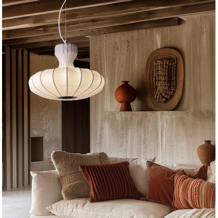 LED luster na sajli BOLA LED/11W/230V + 1xE27/5W CRI 90 bijela
