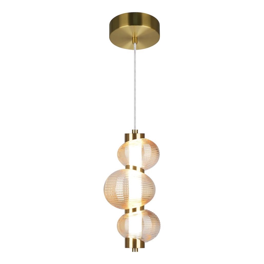 LED Luster na sajli BOLLA LED/12W/230V pr. 16 cm zlatna