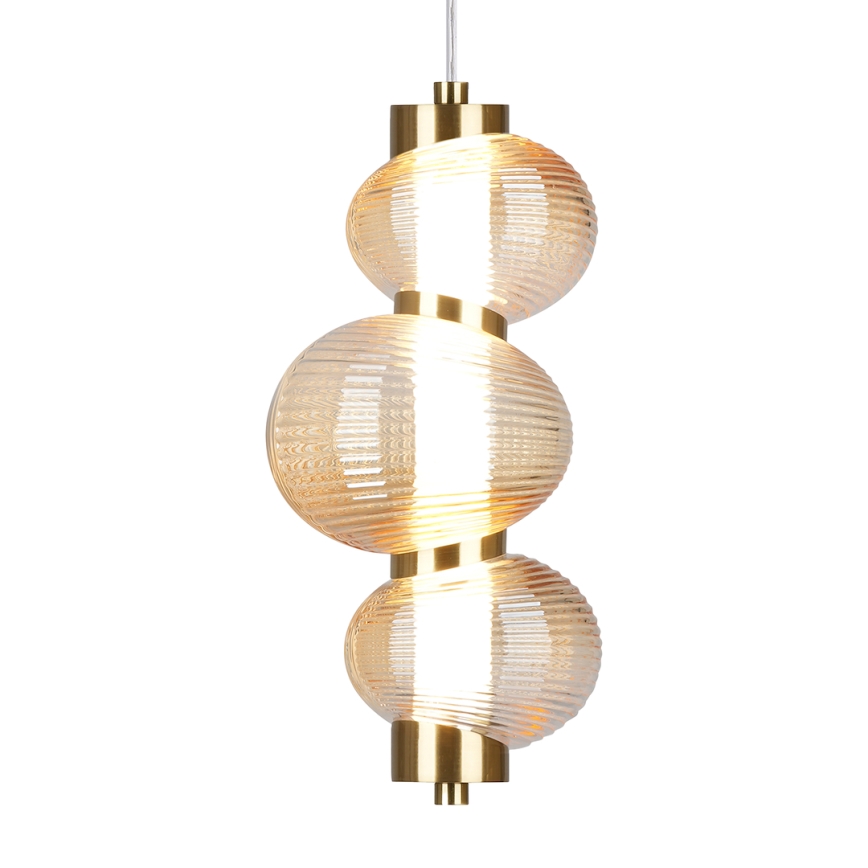 LED Luster na sajli BOLLA LED/12W/230V pr. 16 cm zlatna