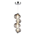 LED Luster na sajli BOLLA LED/17W/230V pr. 16 cm sjajni krom/dimna