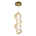 LED Luster na sajli BOLLA LED/17W/230V pr. 16 cm zlatna/dimna