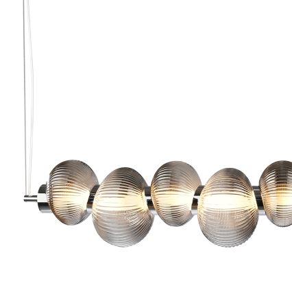 LED Luster na sajli BOLLA LED/32W/230V sjajni krom/dimna