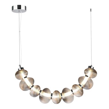 LED Luster na sajli BOLLA LED/36W/230V sjajni krom/dimna