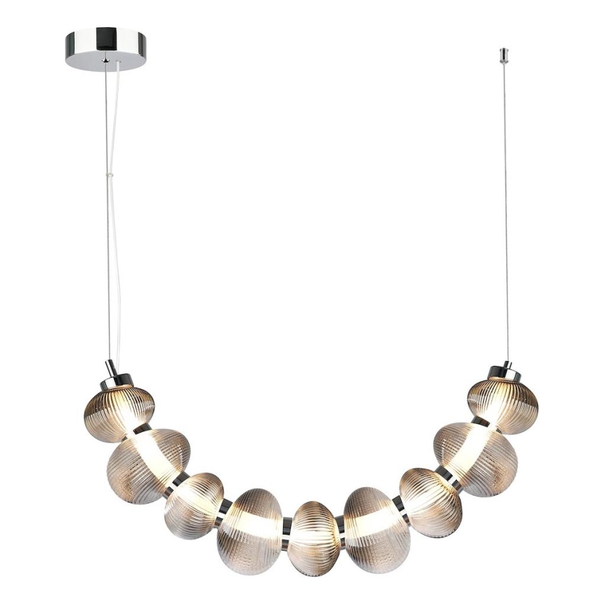 LED Luster na sajli BOLLA LED/36W/230V sjajni krom/dimna