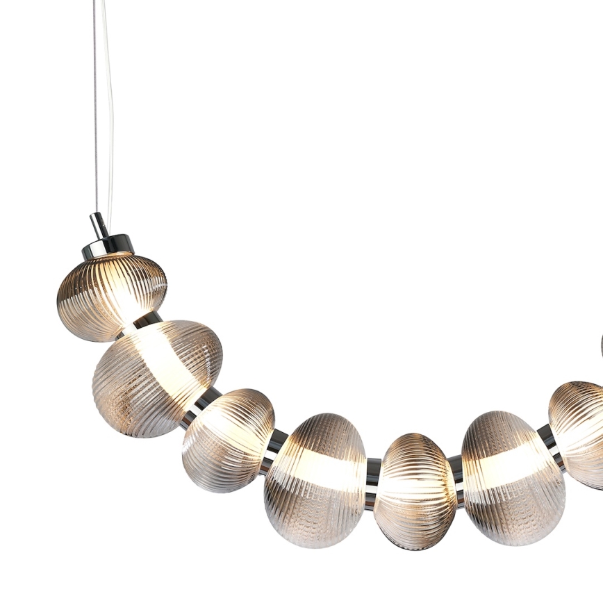 LED Luster na sajli BOLLA LED/36W/230V sjajni krom/dimna