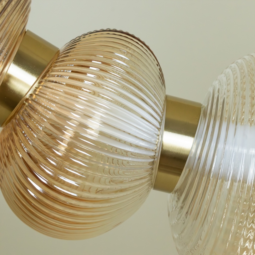 LED Luster na sajli BOLLA LED/36W/230V zlatna/dimna