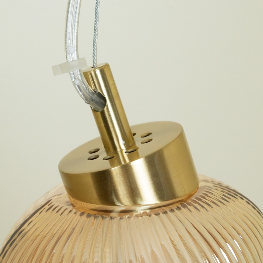 LED Luster na sajli BOLLA LED/36W/230V zlatna/dimna